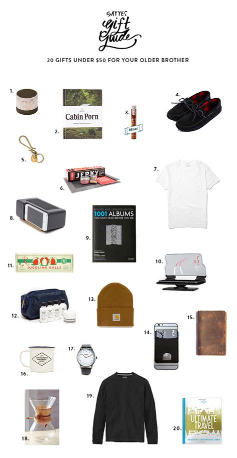 best gift for your older brother